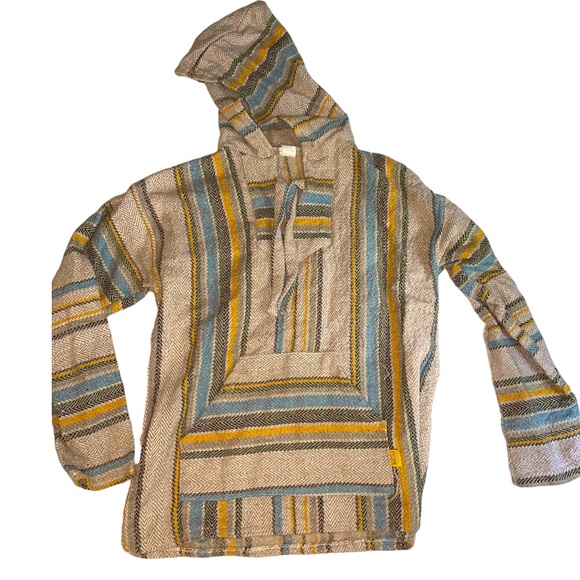 Vintage Artesanias Mr Molina Baja Hoodie “Drug Rug” Size Small - Made in Mexico - Picture 4 of 8